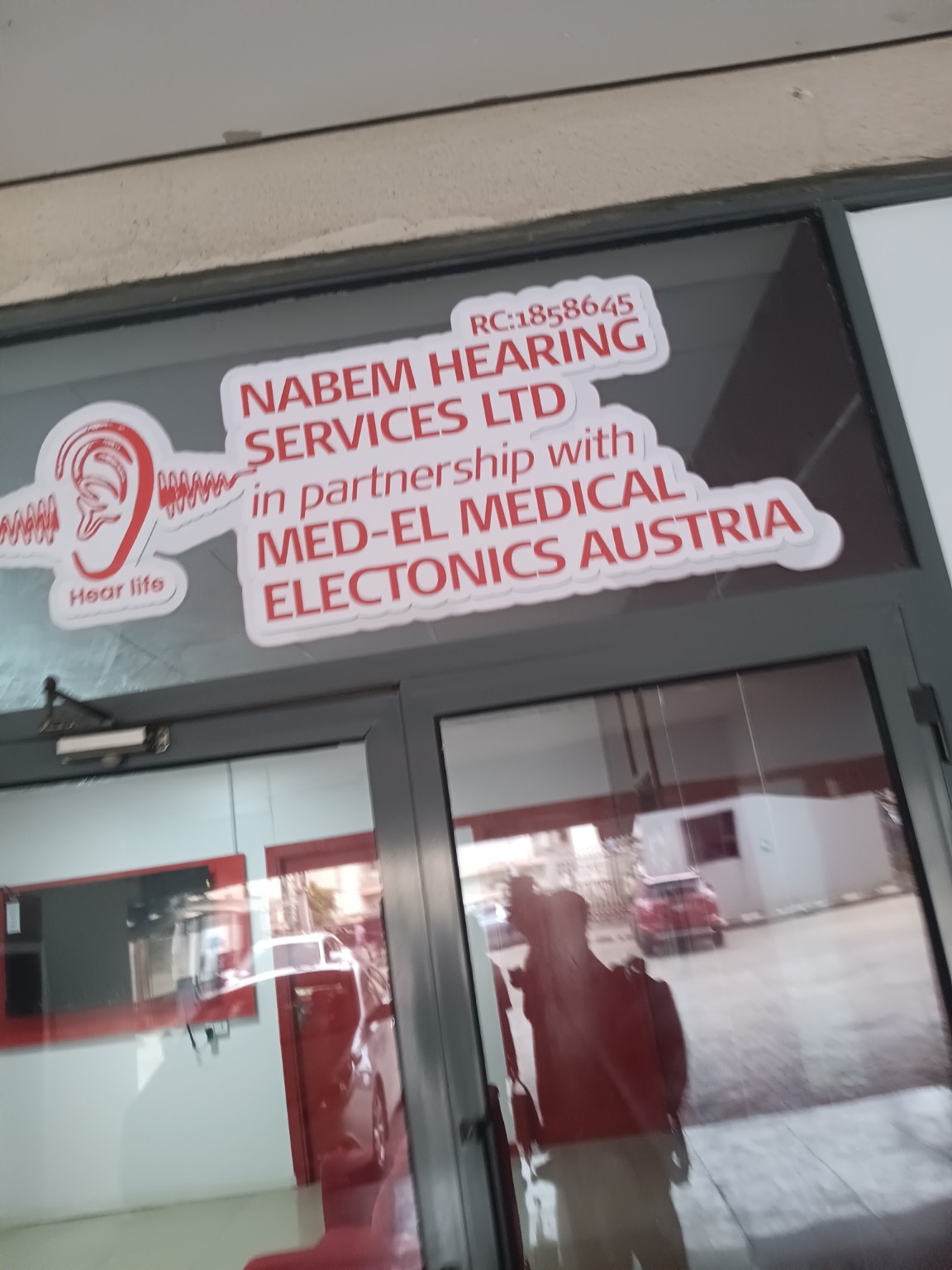NABEM Hearing Services premises sign